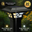 Kingston Black Solar Post Cap Light - 2", 2.5", 3" Rails