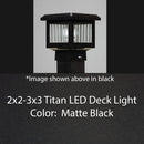 2x2 Mini Titan Low Voltage LED Post Cap Light (fits 2 or 2.5" posts)