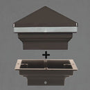 3x3 Iris Low Voltage LED Post Cap Light