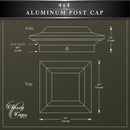 4x4 Aluminum Post Cap