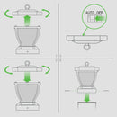 4x4 Manchester Solar Post Cap Light Dark Bronze for 3.5" Wood Post