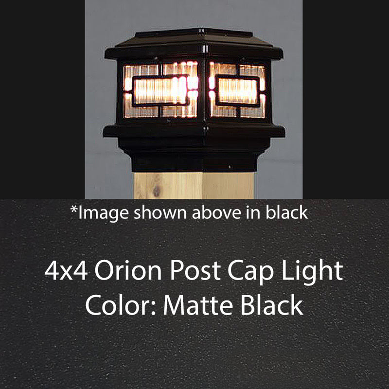 4x4 Orion Post Cap Light for 3.5" Wood Posts