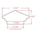 4x4 Sirius Metal Deck Cap for 4" Posts