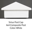4x4 Sirius Metal Deck Cap (for 4-3/8 to 4-5/8" Posts)