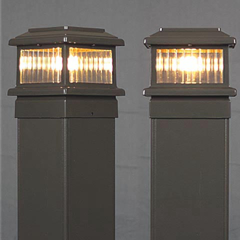 Titan Low Voltage LED Deck Light for 4x4 Composite Post - 4-1/4", 4-3/8" , 4-1/2" to 4-5/8"