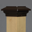 4x4 Titan Metal Deck Cap for 3.5" Wood Post
