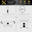 5x5-6x6 Cambridge Metal Solar Post Cap - Black (New Model)