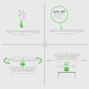 5x5-6x6 Cambridge Metal Solar Post Cap Brown - Bright White LEDs