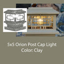 Orion LED Low Voltage Post Cap Light for 5x5 Vinyl Post