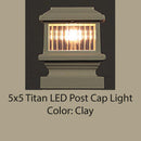 Titan LED Post Cap Light for 5x5 Vinyl Posts