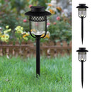 Black Solar Pathway Lights - Stainless Steel - 2Pk