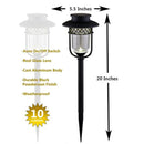 Black Solar Pathway Lights - Stainless Steel - 2Pk