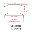 Case Halo 5x5 LED Low Voltage Deck Light