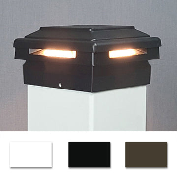 Case Halo LED Low Voltage Deck Light for 4x4 Composite Post (4-1/4" to 4-1/2")