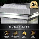 Classy PVC Solar Post Cap Light 4x4-5x5 White