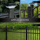 Imperial Solar Post Cap Light - Black with 3x3 Adapter