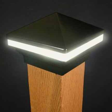 Iris Anello LED 4x4 Post Cap Light for 3-1/2" Wood Posts