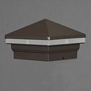 Iris Anello LED 4x4 Post Cap Light for 3-1/2" Wood Posts