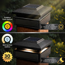 Lumineer 4x4 Smart Solar Post Cap - Black (3.5", 4", 4.25" Post)