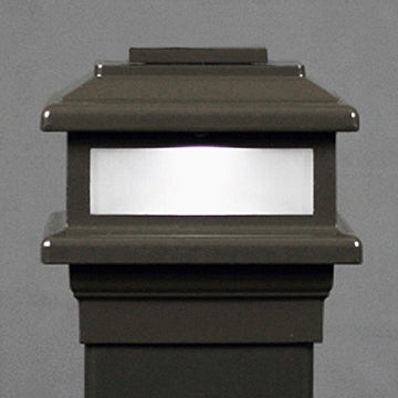 MaciMae 6x6 Metal Solar Deck Light for 5.5", 6", 6.5" Post