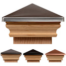 Cambridge Metal Top Post Cap (4x4, 5x5, 6x6) Stainless, Pewter, Black or Copper