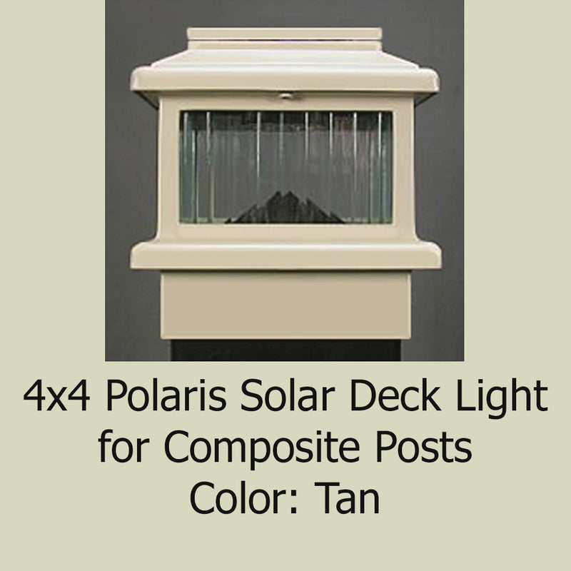 Polaris Solar Deck Light - 4-1/4" to 4-5/8" Post