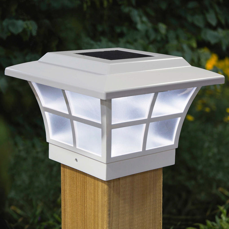 Prestige Solar Post Cap Light - White 4x4-5x5