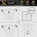 Prestige Solar Post Cap Light - White 4x4