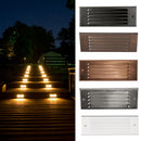 Yellowstone Louvered LED Recessed Brick Step Light