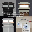 Aurora Replacement PLA9LED for Triton, Iris, Saturn Post Cap Lights  2 or 3 Pack
