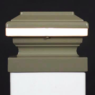 Saturn 5x5 LED Deck Light for 5" Vinyl Post