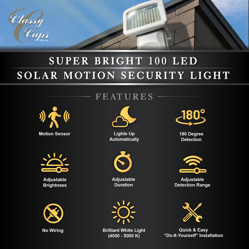 Solar Motion Security Light 100 LEDs