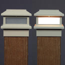 Triton LED Metal Deck Light for 4x4 Composite Post - 4-1/4, 4-3/8, 4-1/2" to 4-5/8" Post