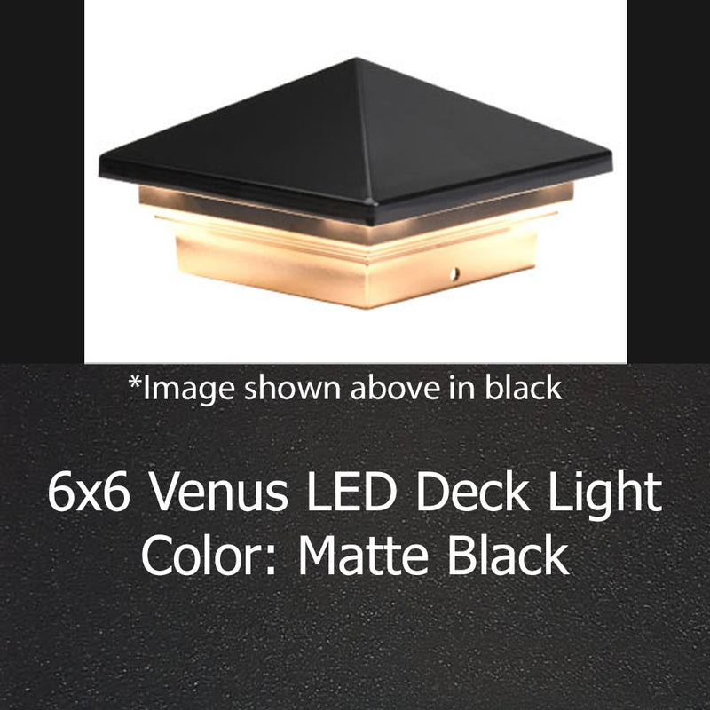 Venus 6x6 LED Low Voltage Deck Light for 5-1/2" or 6" Posts