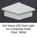 Venus LED Low Voltage Deck Light for 4x4 Composite Post (4-1/2" to 4-5/8")