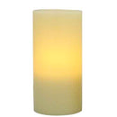 4x8 Flat Top Pillar Ivory Wax Flameless Candle with Timer (2 Pack)