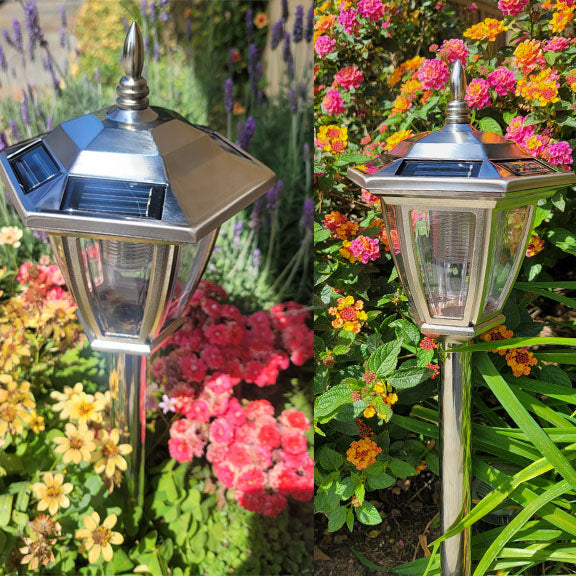 Darcy Carriage Style Solar Pathway Light- 2 PK