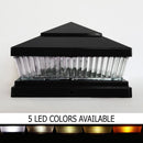 Pyramid Plastic 6x6 Solar Cap Light - Black for 5-1/2 to 6" Post