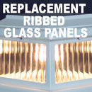 Glass Panel Replacements for Aurora Deck Lights - 4 Pack