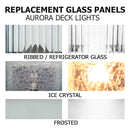 Glass Panel Replacements for Aurora Deck Lights - 4 Pack