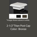 2.5" Titan Metal Post Cap