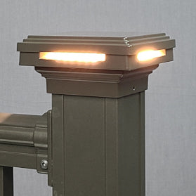 2x2 - 3x3 Case Halo Low Voltage LED Post Cap Light (fits 2", 2.5", 3" posts)