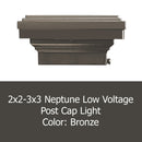 2x2 - 3x3 Mini Neptune Low Voltage LED Post Cap Light (fits 2", 2.5", 3" posts)