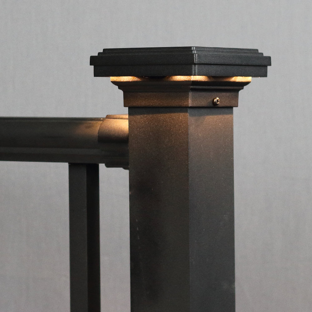 2x2 - 3x3 Mini Neptune Low Voltage LED Post Cap Light (fits 2