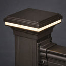 2x2 - 3x3 Mini Saturn Low Voltage LED Post Cap Light (fits 2", 2.5", 3" posts)