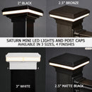 2x2 - 3x3 Mini Saturn Low Voltage LED Post Cap Light (fits 2", 2.5", 3" posts)