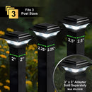 Imperial Solar Post Cap Light – 2x2 Black