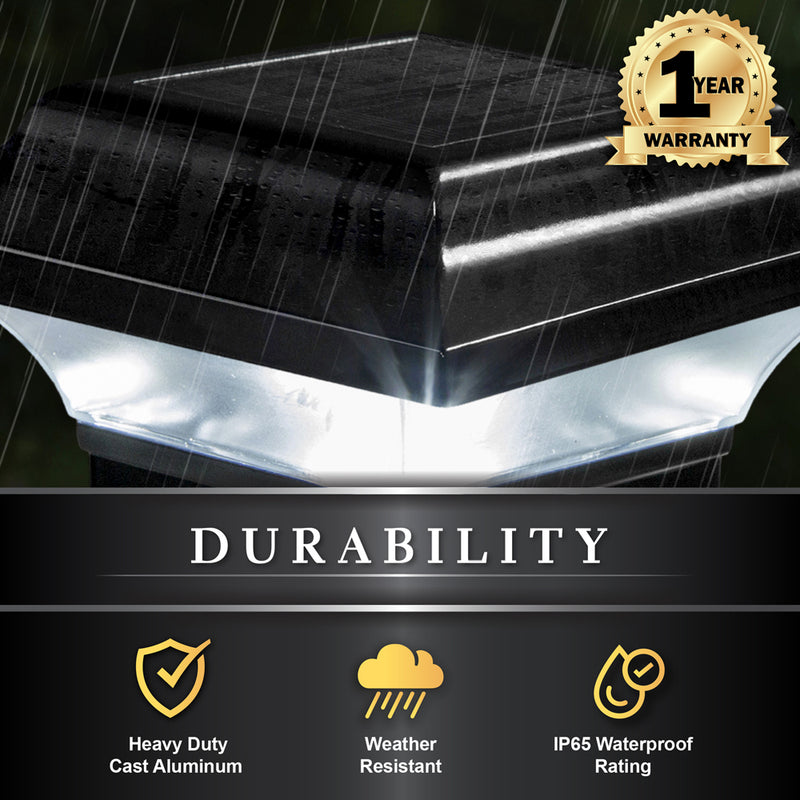 Imperial Solar Post Cap Light – 2x2 Black