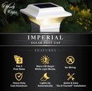Imperial Solar Post Cap Light – 2x2 White