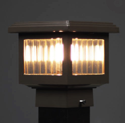 2x2 Mini Titan Low Voltage LED Post Cap Light (fits 2 or 2.5" posts)